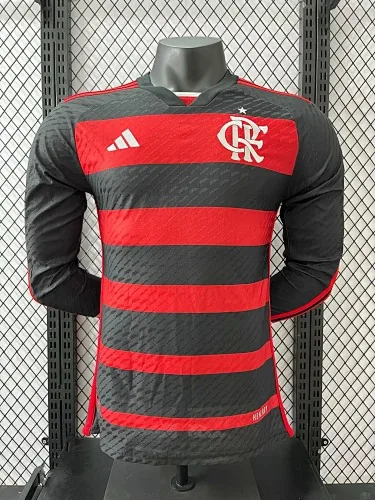 24-25 Flamengo Home Kit Long Sleeve Player Version Shirt Best Jerseys Yupoo