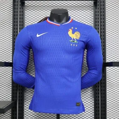 2024 France Home Long Sleeve Kit Player Version Shirt Jersey Supplier Yupoo