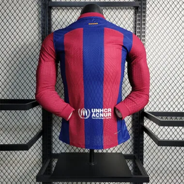 23-24 Barcelona home player version Long Sleeve