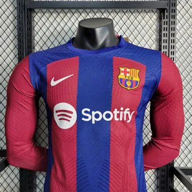 23-24 Barcelona home player version Long Sleeve