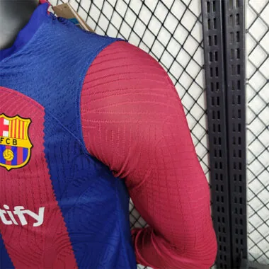 23-24 Barcelona home player version Long Sleeve
