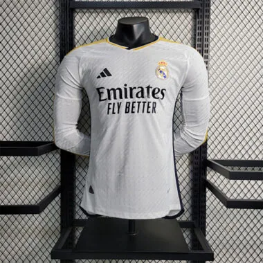 23-24 Real Madrid home player version Long Sleeve
