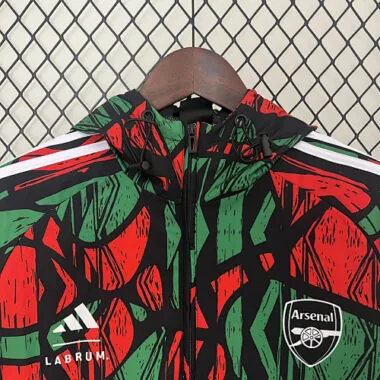 24-25 Arsenal Red&Green Windbreaker Jacket Football