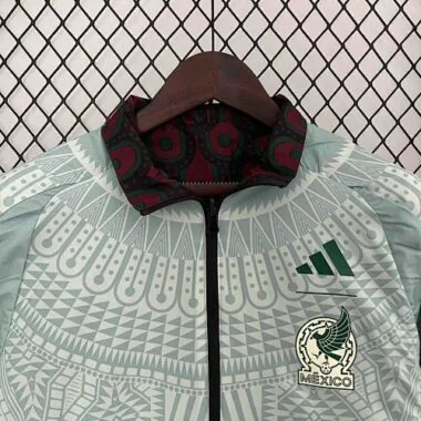 2024 Mexico Trench Coat Reversible Windbreaker Double-Sides Jacket Soccer