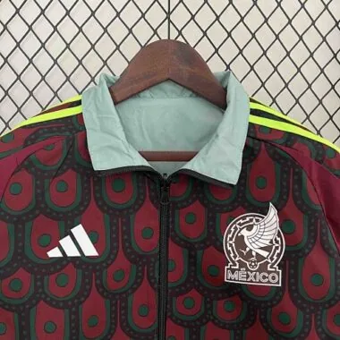 2024 Mexico Trench Coat Reversible Windbreaker Double-Sides Jacket Soccer