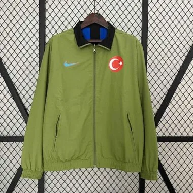 2024 Turkije Trenchcoat Omkeerbare windjack Dubbelzijdig jasje Voetbal