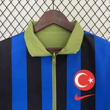 2024 Turkije Trenchcoat Omkeerbare windjack Dubbelzijdig jasje Voetbal