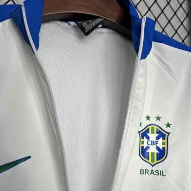 2024 Brazil White Windbreaker Jacket Sport