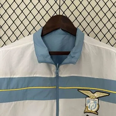 23-24 Lazio Blue and White Reversible Windbreaker Double-Sides Jacket Football