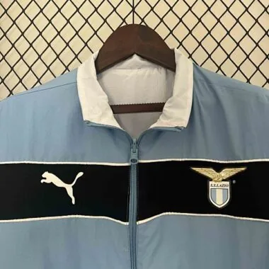 23-24 Lazio Blue and White Reversible Windbreaker Double-Sides Jacket Football