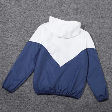 23-24 Real Madrid Hoodies Windbreaker White&Navy Jackets Soccer Jerseys