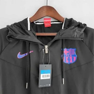 22-23 Barcelona black Windbreaker