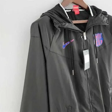 22-23 Barcelona black Windbreaker