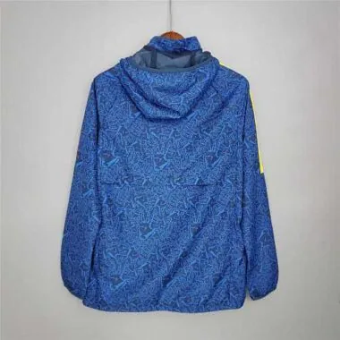 21-22 Barcelona blue Camouflage Windbreaker