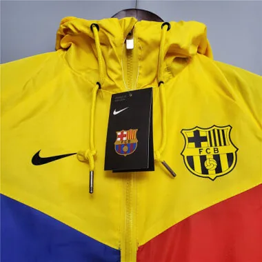 20-21 Barcelona blue-red-yellow classic style windbreake