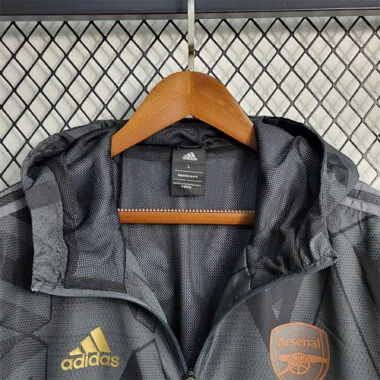 22-23 Arsenal Windbreaker Black