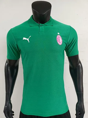 25-26 AC Milan Green Polo Kit Player Version Soccer AAAAJersey Yupoo