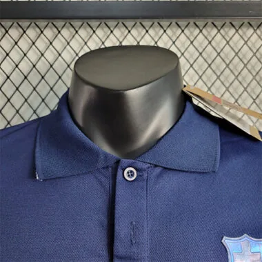 23-24 Barcelona POLO Treasure Blue Training Shirt