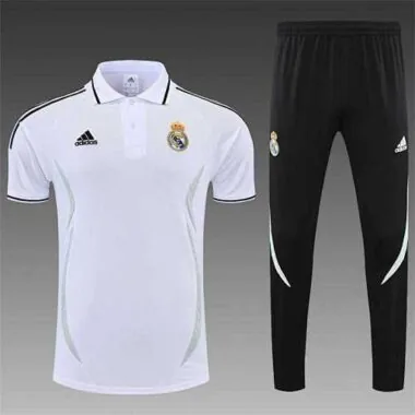 Real Madrid Polo white-black with three sides