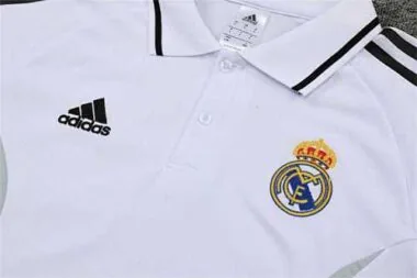 Real Madrid Polo white-black with three sides