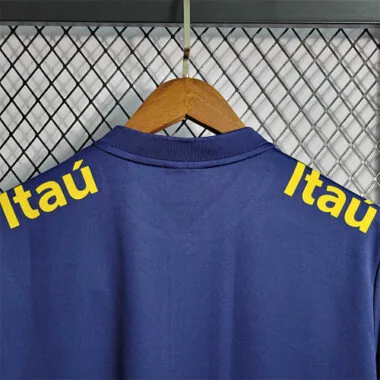 Polo de cuello bajo «Brasil 2023», azul real