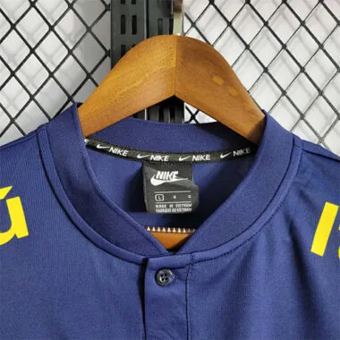 Polo de cuello bajo «Brasil 2023», azul real