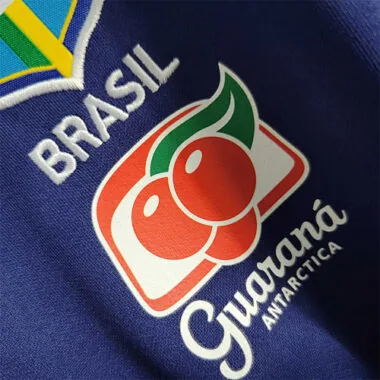 Polo de cuello bajo «Brasil 2023», azul real