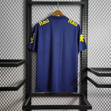 Polo de cuello bajo «Brasil 2023», azul real