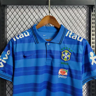 Brasile POLO a righe blu