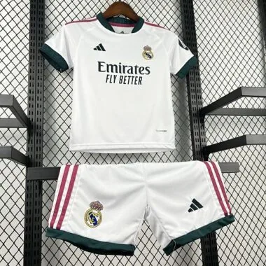 26-27 Real Madrid Home Kid Kits Soccer T-Shirt