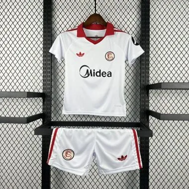 25-26 Sevilla FC Home Kid Kits Soccer T-Shirt AAAAJersey Supply Yupoo