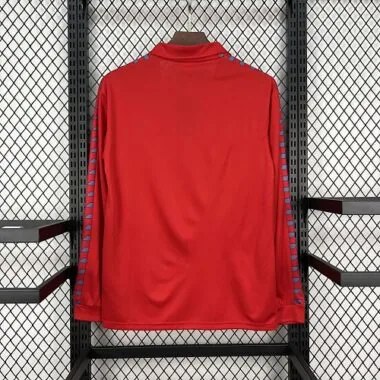 83-84 Real Zaragoza Home Long Sleeves Kit Retro Soccer T-Shirt