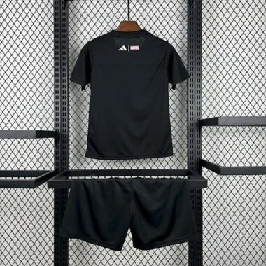 25-26 Real Madrid Black Pre-Match Kids Kit Soccer T-Shirt