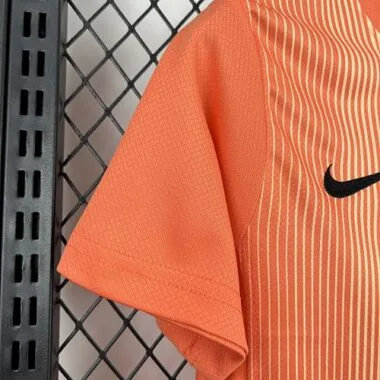 25-26 Barcelona Orange Goalkeeper Kids Kit Soccer T-Shirt