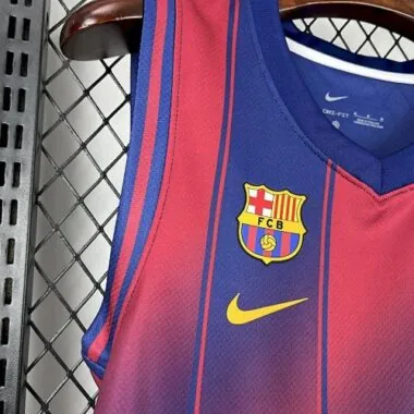 25-26 Barcelona Basketball Home Kit Soccer T-Shirt