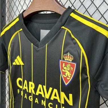 25-26 Real Zaragoza Away Kids Kit Soccer T-Shirt