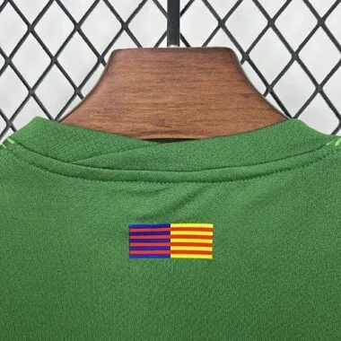 25-26 Barcelona Green Goalkeeper Kids Kit Soccer T-Shirt
