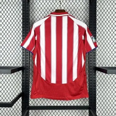 03-04 Atletico Madrid Home Kit Retro Soccer T-Shirt