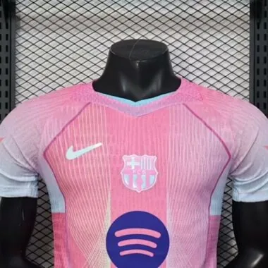 25-26 Barcelona Pink Special Edition Kit Player Version Shirt Joy