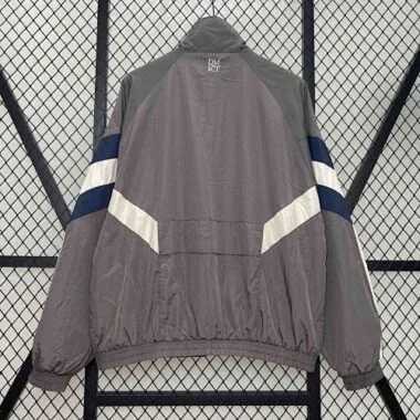 25-26 Real Madrid Grey Windbreaker Jacket Soccer