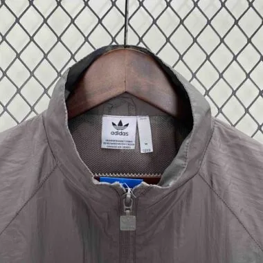 25-26 Real Madrid Grey Windbreaker Jacket Soccer
