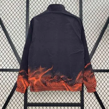25-26 Real Madrid Yellow&Red Trench Coat Reversible Windbreaker Jacket Soccer