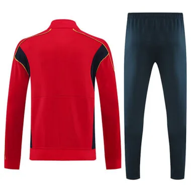 25-26 Barcelona Red Football Tracksuit Long Jacket Suits