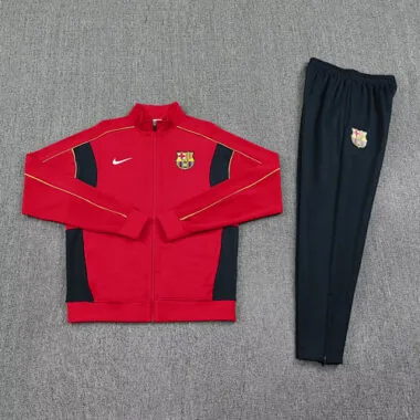 25-26 Barcelona Red Football Tracksuit Long Jacket Suits