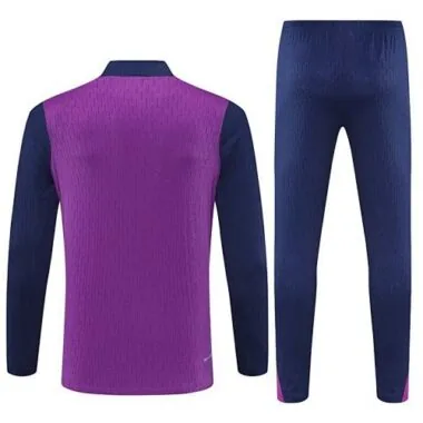 25-26 Barcelona Pink Training Kits Long Football Tracksuits