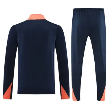 25-26 Barcelona Navy&amp;Orange Training Kits Football Tracksuits