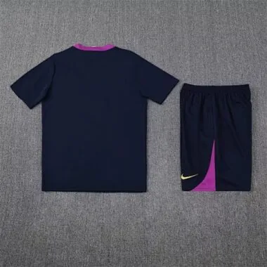 25-26 Barcelona Navy Training Kits Football Tracksuits