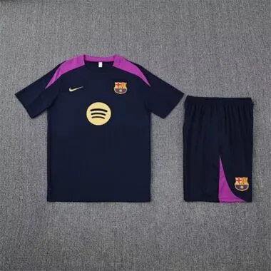 25-26 Barcelona Navy Training Kits Football Tracksuits