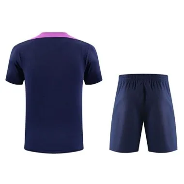 25-26 Barcelona Navy Training Kits Football Tracksuits