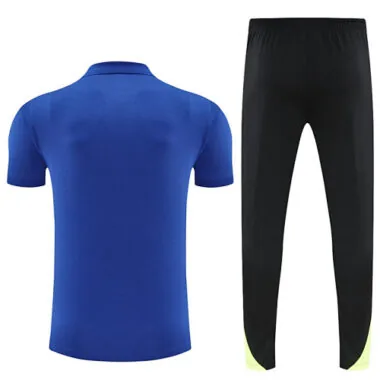 25-26 Barcelona Blue POLO Training Kits Football Tracksuits